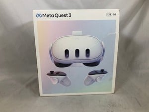 META QUEST 3 128GB V.R HEADSET (RRP - £479): MODEL NO S3A: LOCATION - C