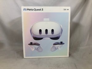 META QUEST 3 128GB V.R HEADSET (RRP - £479): MODEL NO S3A: LOCATION - C