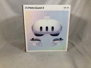 META QUEST 3 V.R 128GB HEADSET: MODEL NO S3A: LOCATION - A