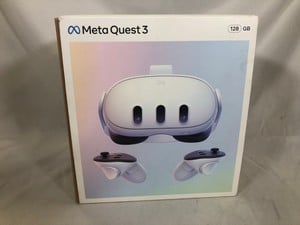 META QUEST 3 128 GB V.R HEADSET (RRP - £479): MODEL NO S3A: LOCATION - C