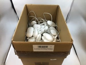 63X  GENUINE APPLE WIRED LASER MIGHTY MOUSE MODEL NO.A1152 USB.: LOCATION - A