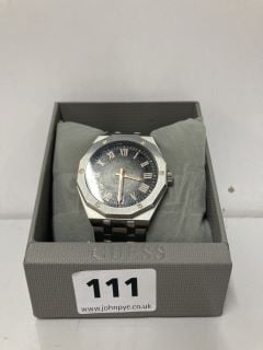 GUESS ALL STAINLESS STEEL WRIST WATCH MODEL: GW05775G1 - RRP.£133