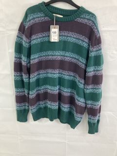 FAR AFIELD STRIPE JUMPER - SIZE: XL - RRP.£125