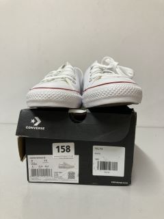 CONVERSE TRAINERS - WHITE - SIZE: 8