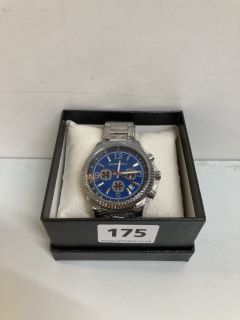 GLOBENFELD EXPEDIENT STEEL BLUE WRIST WATCH MODEL: GF0003