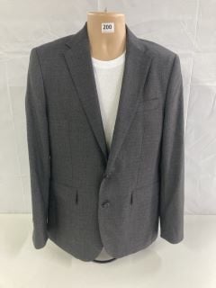 JOHN LEWIS S100 BIRDSEYE REGULAR FIT SUIT JACKET - GREY- SIZE: 40L - RRP.£170 (SUIT JACKET ONLY) (682855)