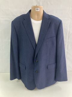 JOHN LEWIS S100 BIRDSEYE REGULAR FIT SUIT JACKET - BLUE - SIZE: 50R - RRP.£170 (SUIT JACKET ONLY) (682855)