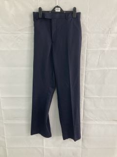 JOHN LEWIS S100 BIRDSEYE REGULAR FIT SUIT TROUSERS - NAVY - SIZE: 44R - RRP.£90 (682855)