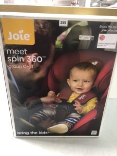 JOIE MEET SPIN 360 CHILD CAR SEAT GROUP 0+/1 COLOUR - EMBER (RRP - £230.00)