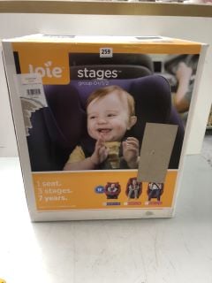 JOIE STAGES CHILD CAR SEAT GROUP (0+/1/2) - COAL (RRP.£160)