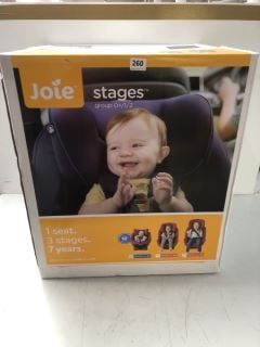 JOIE STAGES CHILD CAR SEAT GROUP (0+/1/2) - COAL (RRP.£160)