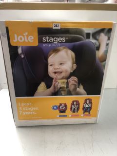 JOIE STAGES CHILD CAR SEAT GROUP (0+/1/2) - COAL (RRP.£160)