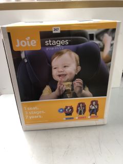 JOIE STAGES CHILD CAR SEAT GROUP (0+/1/2) - COAL (RRP.£160)