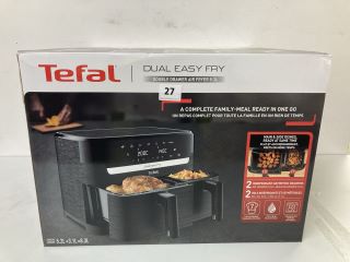 TEFAL DUAL EASY FRY DOUBLE DRAWER AIR FRYER 8.3L MODEL: EY901N40- RRP.£170