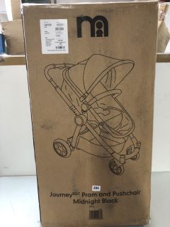 MOTHERCARE JOURNEY PRAM & PUSHCHAIR MIDNIGHT BLACK (RRP £150.00)