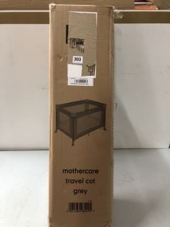 MOTHERCARE TRAVEL COT GREY (RRP £50.00)