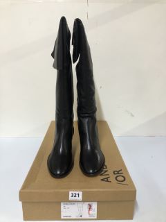 JOHN LEWIS SHILOUGH BLACK BOOTS - SIZE 6 (682165)