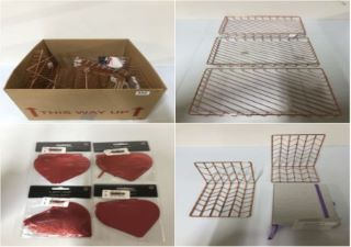 BOX OF JOHN LEWIS HOUSE ROSE GOLD A4 LETTER TRAY (669360)