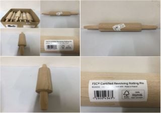 BOX OF JOHN LEWIS FSC CERTIFIED REVOLVING ROLLING PINS (669360)