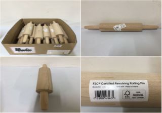 BOX OF JOHN LEWIS FSC CERTIFIED REVOLVING ROLLING PINS (669360)