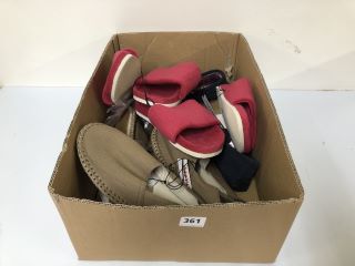 BOX OF FOOTWEAR TO INC JOHN LEWIS ANYDAY TWILLING SLIDER RED (669360)