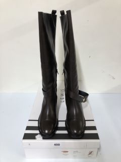 JOHN LEWIS SAGE BROWN CHOCOLATE BOOTS - SIZE 5 (681751)