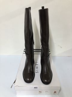 JOHN LEWIS SAGE BROWN CHOCOLATE BOOTS - SIZE 5 (681751)