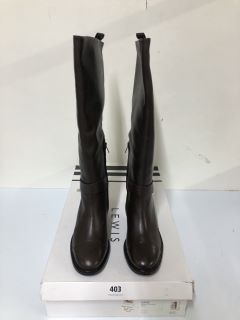 JOHN LEWIS SAGE BROWN CHOCOLATE BOOTS - SIZE 5 (681751)