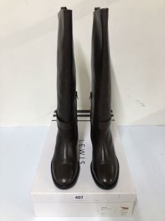 JOHN LEWIS SAGE BROWN CHOCOLATE BOOTS - SIZE 7 (681751)