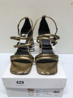 JOHN LEWIS MYSTIC GOLD SHOES - SIZE 4 (681751)