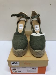 CASTAMEN CAROL OLIVE SHOES - SIZE 7 (681751)