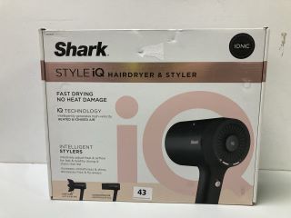 SHARK STYLE IQ HAIRDRYER & STYLER MODEL:HD110UK - RRP.£119