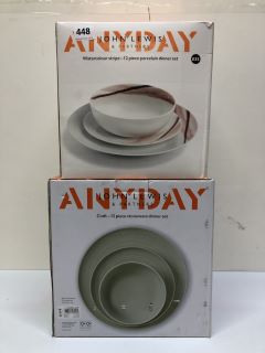 2 X JOHN LEWIS 12 PIECE DINNER SETS (655160)