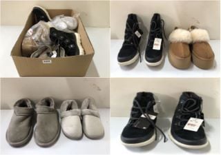 BOX OF FOOTWEAR TO INC SOREL EXPLORER II JOAN BLACK BOOTS (682012)