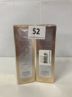 2 X ESTÉE LAUDER RE-NUTRIV ULTRA RADIANCE LIQUID MAKE UP (SEALED) (605314)