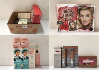 BOX OF BEAUTY PRODUCTS TO INC BENEFIT BUILDABLE COLOUR KIT FOR DRAMATIC BROWS (611302)