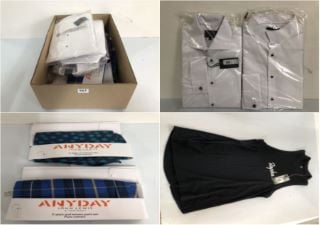 BOX OF CLOTHING TO INC JOHN LEWIS SLIM FIT WHITE SHIRT (682855)