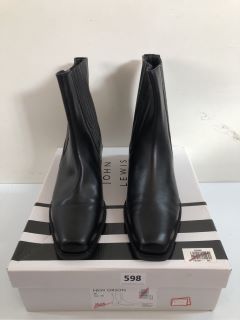 JOHN LEWIS NEW ORSON BLACK BOOTS - SIZE 7 (66660)