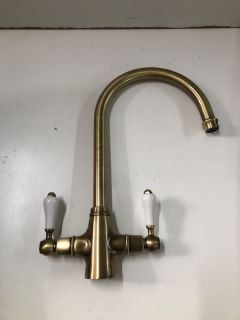 ABODE LUDLOW ANTIQUE BRASS MONOBLOC MIXER TAP (682314)