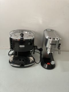 2 X COFFEE MACHINES TO INC DELONGHI COFFEE MACHINE