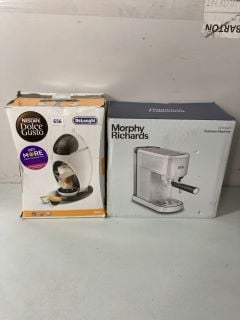 2 X COFFEE MACHINES TO INC MORPHY RICHARDS COMPACT ESPRESSO MACHINE