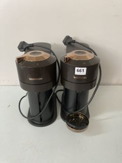 2 X NESPRESSO MAGIMIX AEROCCINO 3 VERTUO NEXT COFFEE MACHINES