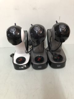 3 X DELONGHI NESCAFE DOLCE GUSTO INFINISSIMA COFFEE MACHINES