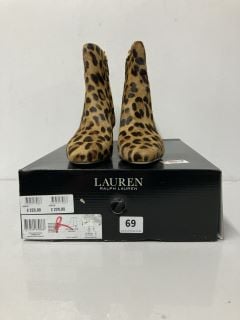 RALPH LAUREN WILLA-BO-TAL BROWN BOOTS - SIZE: 5 - RRP.£269 (681370)