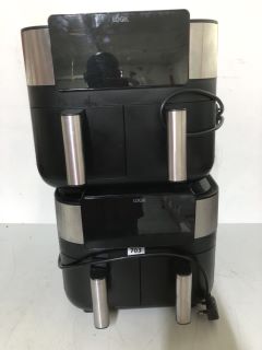 2 X LOGIK DUAL BASKET AIR FRYERS