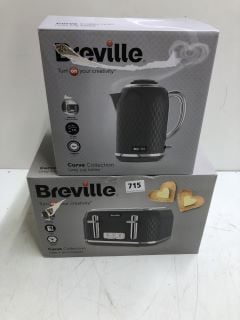 BREVILLE CURVE COLLECTION KETTLE & TOASTER