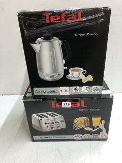 TEFAL SILVER TOUCH AVANTI CLASSIC KETTLE & TOASTER