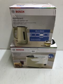 BOSCH MY MOMENT KETTLE & TOASTER (RRP £179.00)