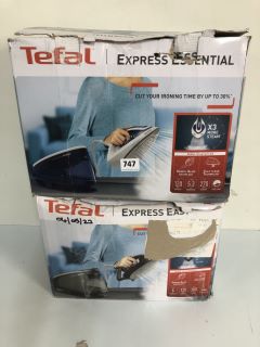 2 X TEFAL EXPRESS AIRGLIDE STEAM IRONS