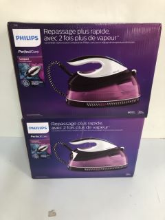 2 X PHILIPS PERFECT CARE STEAM IRONS